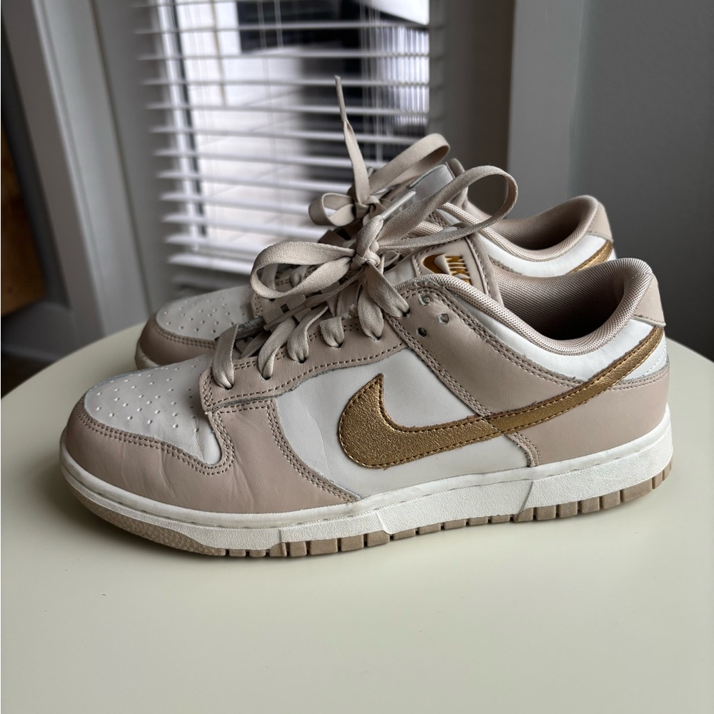 Nike Dunk Low Phantom Metallic Gold Sneakers Women’s